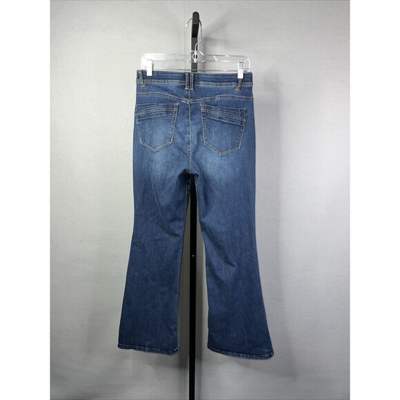 Democracy Jeans Womens size 10 Ab Technology Mid Rise Flare Stretch Denim - Picture 2 of 9